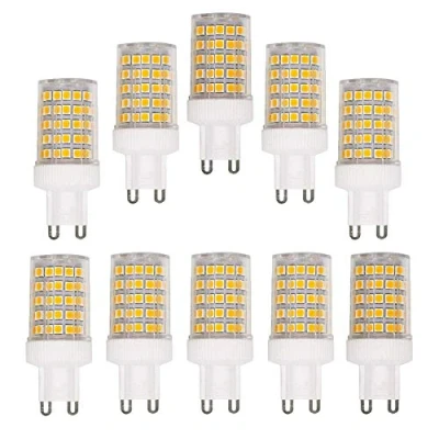 Image of BAISHICHENG 10Pack G9 10W Ceramic Base LED Light Bulb(Replacement 100W Halogen Lamp) Non Dimmable Bulb 3000K Warm White 1000LM