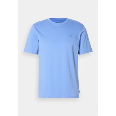 Image of Scotch &amp; Soda Seasonal CORE Regular FIT LOGO Basic Tshirt, Men&#039;s, Size: XL, Blue bonnet