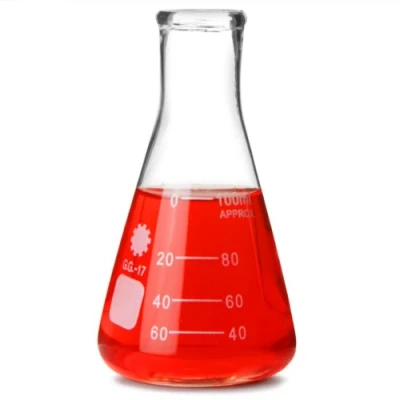 Image of Glass Conical Flask 100ml Measuring Flask, Molecular Erlenmeyer Chemistry