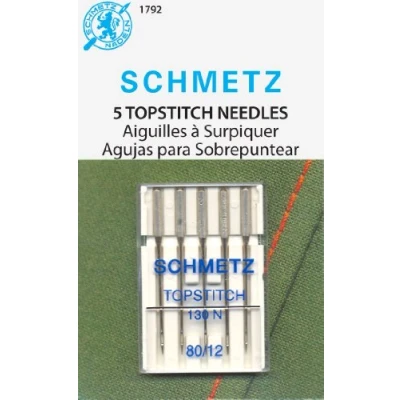 Image of Schmetz Euro Notions Topstitch Sewing Machine Needles, Size 80/12