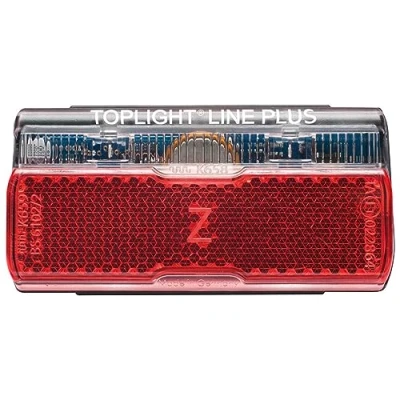 Image of Busch &amp; Müller tail light Toplight Line PLUS bike light, black / red, bolt spacing: 50 mm