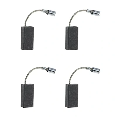 Image of eMagTech 2 Pairs of Carbon Brushes 5x8x15mm with Auto Cut Off Compatible QUICAST 600W GHT GHT600A1 Electric Hedge Trimmer Power Tool Accessoires