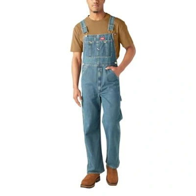 Image of Dickies Men&#039;s Indigo Bib Overalls Coveralls, Medium Heritage Tint, 30W / 30L