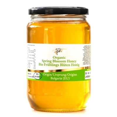 Image of 900 g Raw Organic Spring Forest Blossom Bee Honey