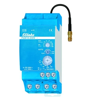 Image of Eltako Wireless universal actuator with replaceable antenna, surge switch relay, potential free, 10 A/250 V AC, 1 piece, FUA12 230