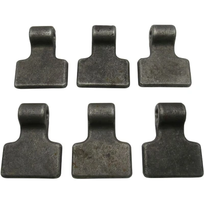 Image of SecureFix Direct Dropside Pickup Trailer Tailgate Hinge X6 (Weld On Spade Paddle Gudgeon Pin Heavy Duty)