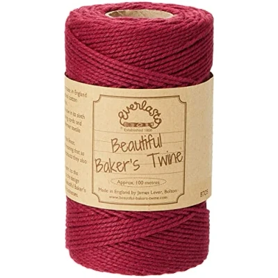 Image of 100m Everlasto Solid &#039;Beautiful Bakers Twine&#039; (2mm approx) (Burgundy)