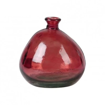 Image of NATURAL LIVING Mila Vase 2L Rubi Recycled Glass D17CM X H18CM