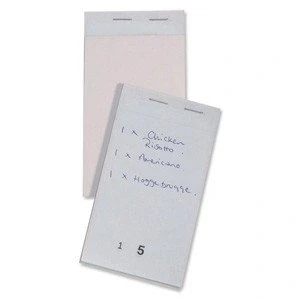 Image of Pad Duplicate Carbonless Perforated Numbered 1 50 76mmx140mm Ref PAD20 [Pack of 50]