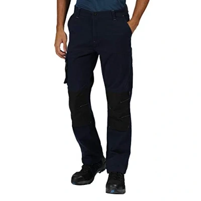 Image of Regatta Professional Men&#039;s Scandal Stretch Work Trousers Navy, Size: 38R, 38 R