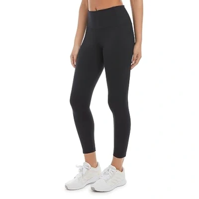 Image of Danskin Women&#039;s Single Brushed 7/8 Leggings, Black Salt, S