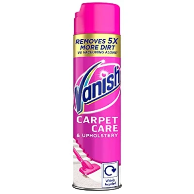 Image of Vanish Oxi Action Upholstery &amp; Carpet Cleaner, Stain Remover Foam for Large Area Cleaning, 600ml Spring Flowers Fragrance Cleans and Freshens your