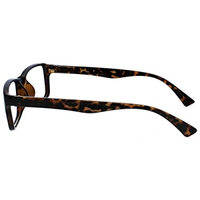 Image of OPULIZE Reading Glasses Brown Tortoiseshell Readers Value 2 Pack Designer Style Mens Womens RR92 +2.50