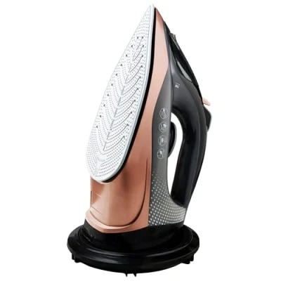 Image of Quest 34149 Cordless Steam Iron / 2400W Electric Iron/Ceramic Soleplate/Self Cleaning/Quick Heat Up/Adjustable Temperature &amp; Output 350ml Water Tank