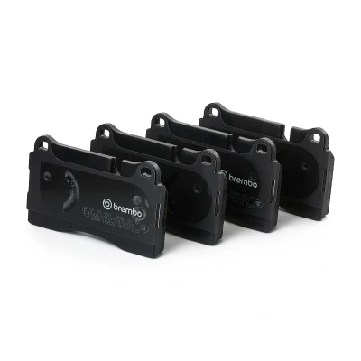 Image of 8J0698151M Brake pad set BREMBO P 85 159 prepared for wear indicator with anti squeak plate without accessories AUDI: TT Coupe, Roadster