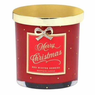 Image of Red Winter Berries Boutique Candle