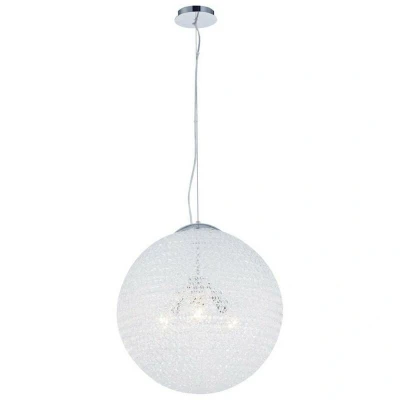 Image of Fusion Globe Ceiling Pendant 50cm Round 3 x E27, Chrome