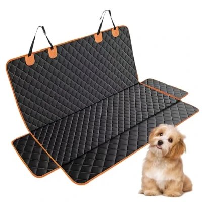 Image of Pagezol Dog Car Seat Cover, 119x137CM Protector for Dogs, Waterproof Back Nonslip Protector, Universal Cover Fits Standard Cars Trucks SUVs