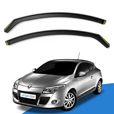 Image of EdgeVisors Wind Deflectors Set Fits: Renault Megane MK3 2009 2015 3 Door Hatchback 2pc