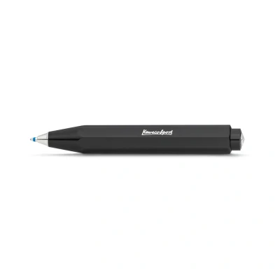 Image of Kaweco SKYLINE SPORT Ball Pen Black I Retractable Ballpoint in Summery Design with Standard D1 Refills 10.5 cm