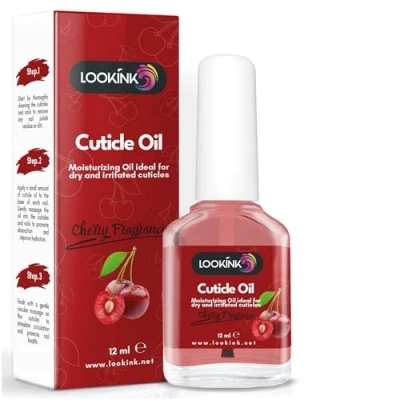 Image of Professional Nail Cuticle Oil 12 ml Hydrating and Nourishing Cherry Fragrance for Perfect Hands Feet Softener Care