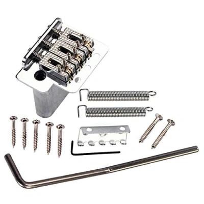 Image of 3 String Box Guitar Tremolo Bridge Chrome