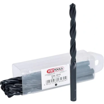 Image of KS Tools 330.1070 HSS R twist drill, pack of 10, 7,0mm