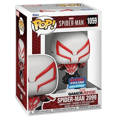 Image of Funko POP! Marvel: Year Of the Spider Man 2099 White Marvel Comics Amazon Exclusive Collectable Vinyl Figure Gift Idea Official Merchandise Toys for Kids &amp; Adults