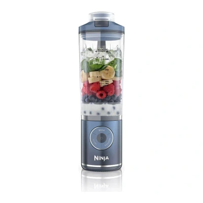 Image of Ninja Blast Max Portable Blender, 570ml, Rechargeable Battery, Blending Cup &amp; Leak proof Lid, 3x Blend Functions, Makes Smoothies, Protein Shakes, Blends Ice Frozen Fruit, Navy BC251UKNV