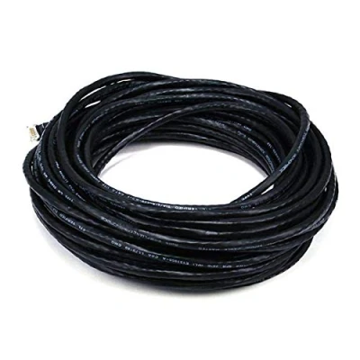 Image of Monoprice 102158 50 ft Cat5e 24AWG UTP Ethernet Network Patch Cable Black