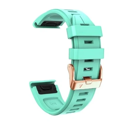 Image of pingwen Band Strap Compatible for Garmin Fenix 7S Silicone Watch Replacement 7S/Fenix 6S/Fenix 6S Pro/Fenix 5S/Fenix 5S Plus/D2 Delta S Smartwatches (Mint)