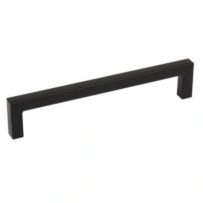 Image of Iflo Aliano Square D Pull Handle Matt Black 128mm 108.66.385