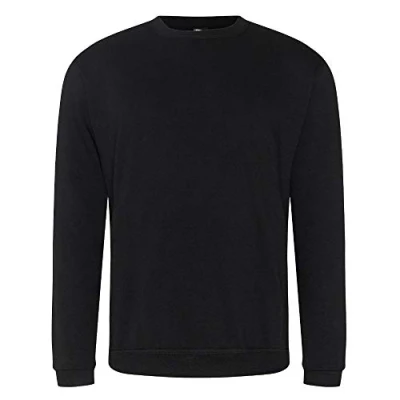 Image of Pro RTX Men&#039;s Opaque Crew Neck Long Sleeve Sweatshirt Black XXX Large