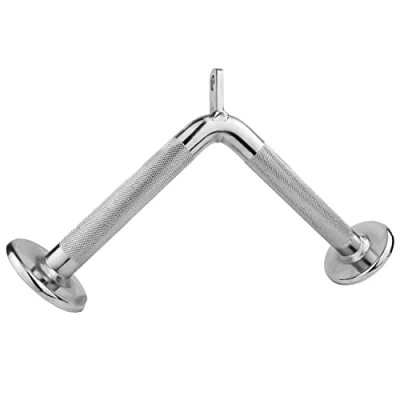 Image of KOMODO Tricep V Bar Push Down Cable Attachment Handle Close Grip Multi Gym Pull Triceps (Without Rubber Grip)