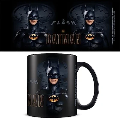 Image of Pyramid International The Flash Mug (I&#039;m Batman Design) 11oz Ceramic Coffee Mug, Cups and Mugs for Women, Men, Kids Official Merchandise, Black
