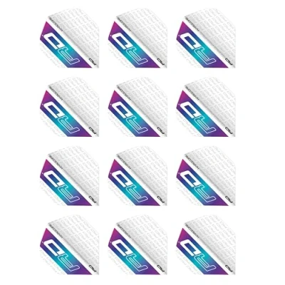 Image of RED DRAGON Hardcore XT RD Logo Rainbow Dart Flights 4 Sets Per Pack (12 in total)