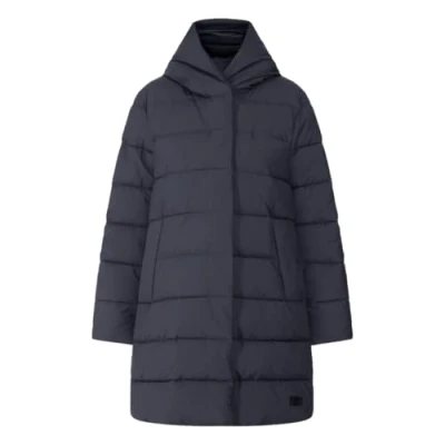 Image of Didriksons Nella Womens Puffer Parka Blue Size 12 UK
