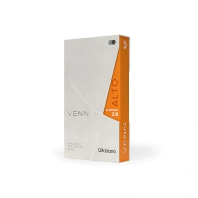 Image of D&#039;Addario VENN G2 Synthetic Alto Saxophone Reeds Sax with Advanced Reed Construction of Polymer Fibers, Resin, Natural Cane Strength 2.0