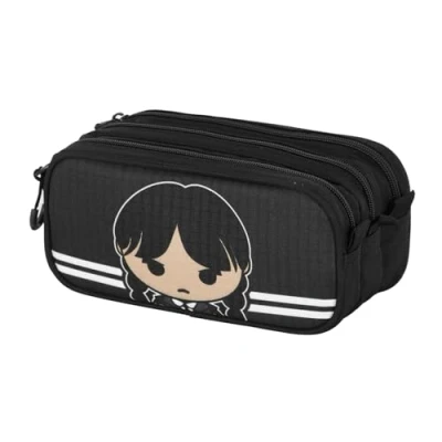 Image of Wednesday Cute Fan Trick Pencil Case 2.2, Grey, 23 x 11 cm