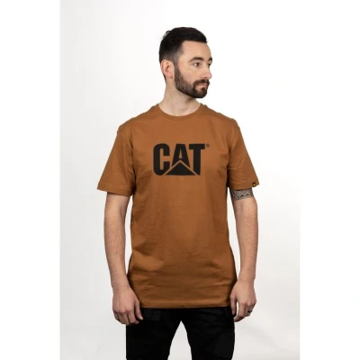 Image of CAT Men&#039;s Tm Logo Work Utility T Shirt, Bronze, Medium