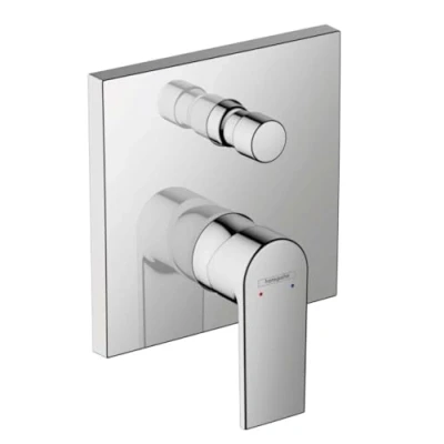 Image of hansgrohe Vernis Shape 2 Function Flush Mounted Bath Mixer Tap Chrome