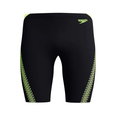 Image of Speedo Men&#039;s Hyperboom Splice Jamer Swiming Trunks, Quick Drying, Training, FitneS, Chlorine Resistant, Hyper Yelow/Cobalt/Emerald, 2828