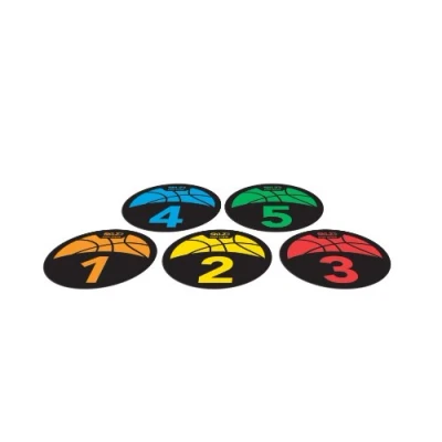 Image of SKLZ Training Equipment Shot Spotz, Multicolor Versatile Drills, Games, 5 Durable Numbered Discs (1 5), Enhances Spatial Awareness, Positioning, Suitable for All Basketball Courts