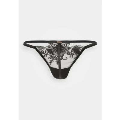 Image of Bluebella Marseille Thong Thong, Women&#039;s, Size: 18, Black