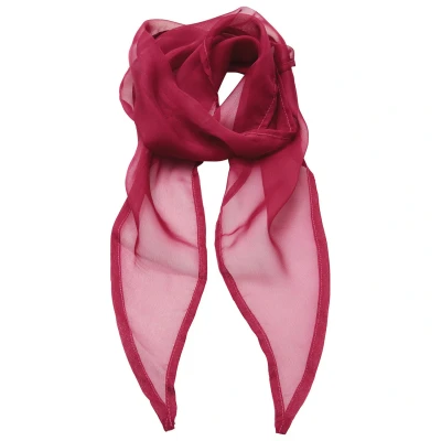 Image of Premier Unisex Adult Colours Chiffon Scarf (Hot Pink) One Size