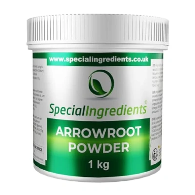 Image of Arrowroot Powder 1kg Premium Quality Vegan, Non GMO, Gluten Free, Irradiated Recyclable Container