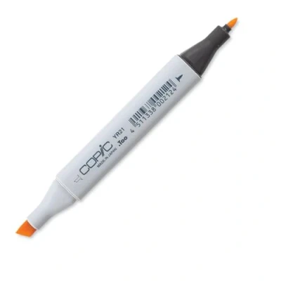 Image of COPIC Classic Coloured Marker Pen (YR 21) Cream, For Art &amp; Crafts, Colouring, Graphics, Highlighter, Design, Anime, Professional Beginners, Supplies Colouring Books