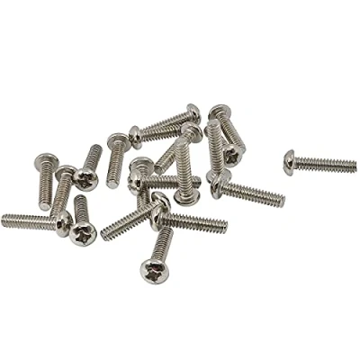 Image of Musiclily Basic 3.5x18mm Metal Metric Thread Tele Bridge Pickup Mounting Screws, Nickel(Set of 20)