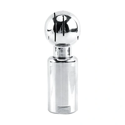 Image of Cleaning Ball,1/2&quot;BSP Thread Fix/Rotary 360 Degree Female Stainless Rotary Spray Tank Ball Connection Nozzle Flow: 15L/min for Small and Medium Size or Barrels(10.2 x 3.5cm)
