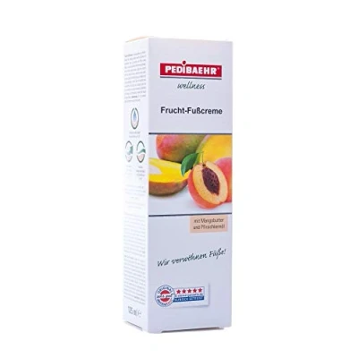 Image of Foot Balm, Fruit, Cream with Mango Butter and Peach Kernel Oil Care for All Skin Types PediBaehr
